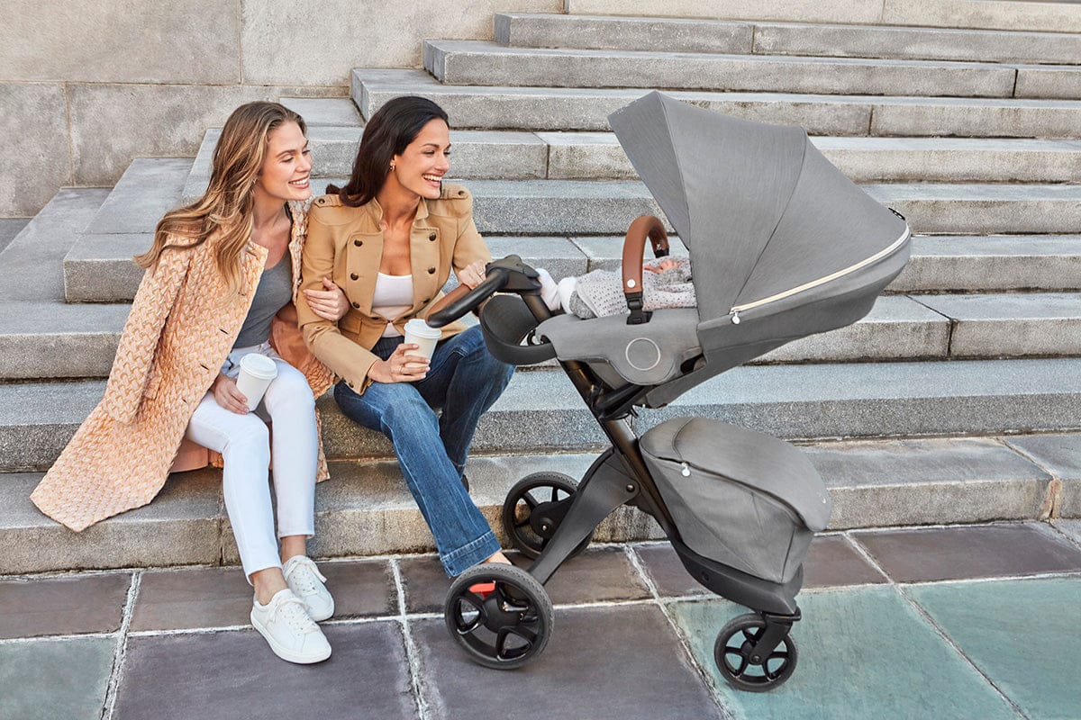 Stokke Xplory X Stroller + Carry Cot Bundle - Royal Blue - 571603-572103