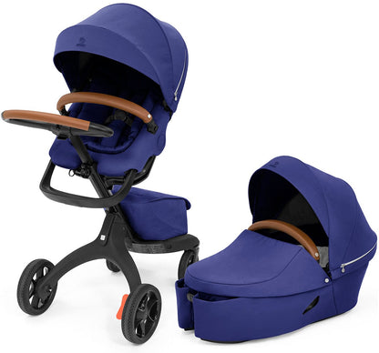 Stokke Xplory X Stroller + Carry Cot Bundle - Royal Blue - 571603-572103