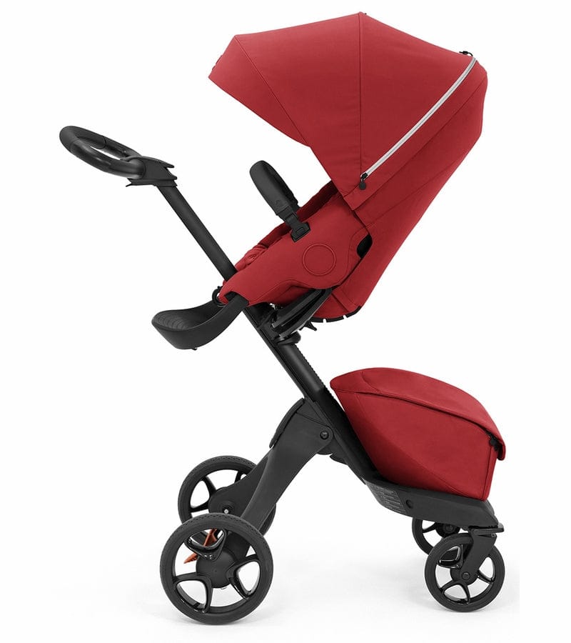 Stokke Xplory X Stroller + Carry Cot Bundle - Ruby Red - 571604-572104