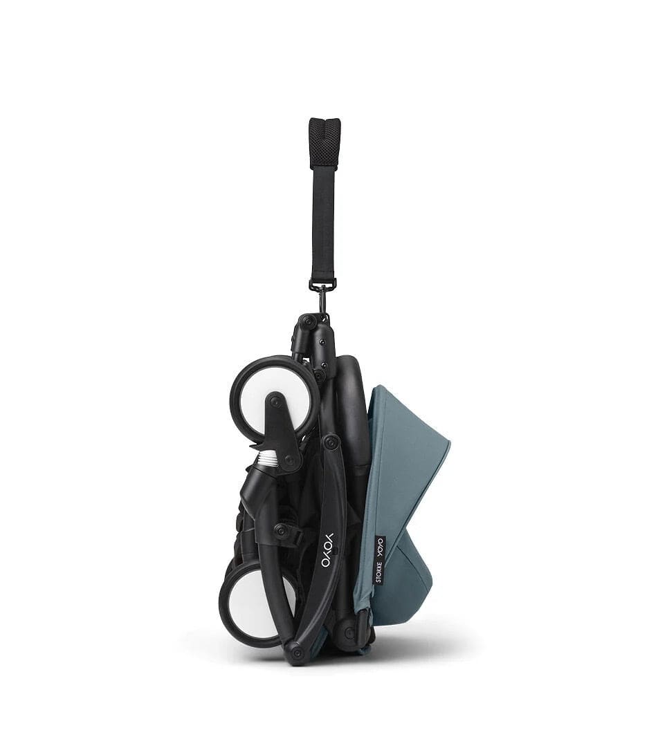 Stokke YOYO3 6+ Stroller + Clikk High Chair Bundle - Black / Aqua / White - 653600-552104