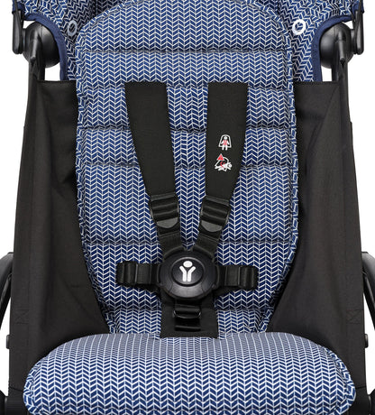 Stokke YOYO3 Ultra Compact 6+ Stroller (One Box) - Black / Air France Blue - 654000