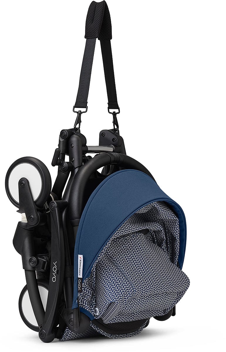 Stokke YOYO3 Ultra Compact 6+ Stroller (One Box) - Black / Air France Blue - 654000
