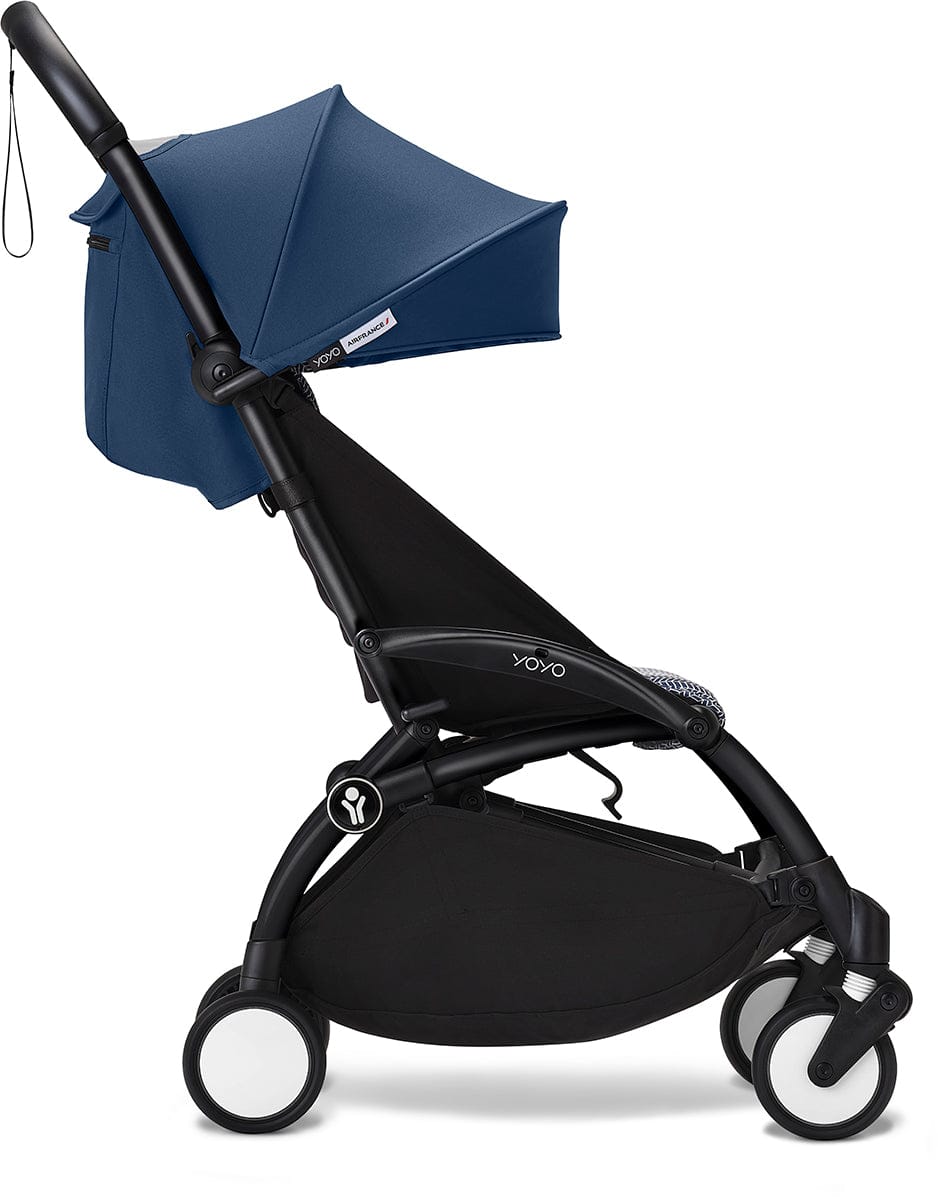 Stokke YOYO3 Ultra Compact 6+ Stroller (One Box) - Black / Air France Blue - 654000
