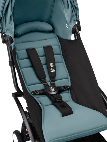 Stokke YOYO3 Ultra Compact 6+ Stroller (One Box) - Black / Aqua - 653600