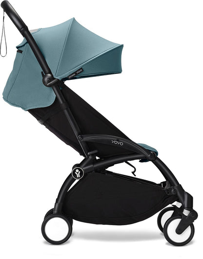 Stokke YOYO3 Ultra Compact 6+ Stroller (One Box) - Black / Aqua - 653600