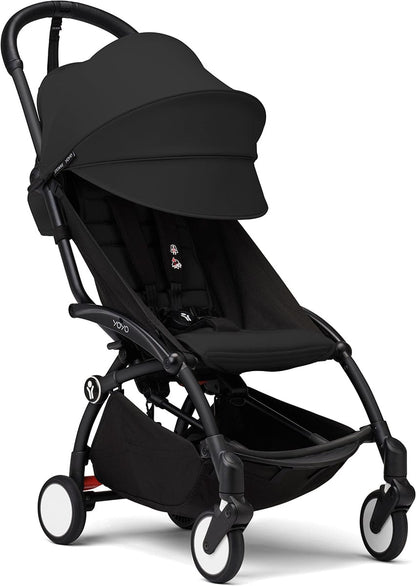Stokke YOYO3 Ultra Compact 6+ Stroller (One Box) - Black / Black - 653300