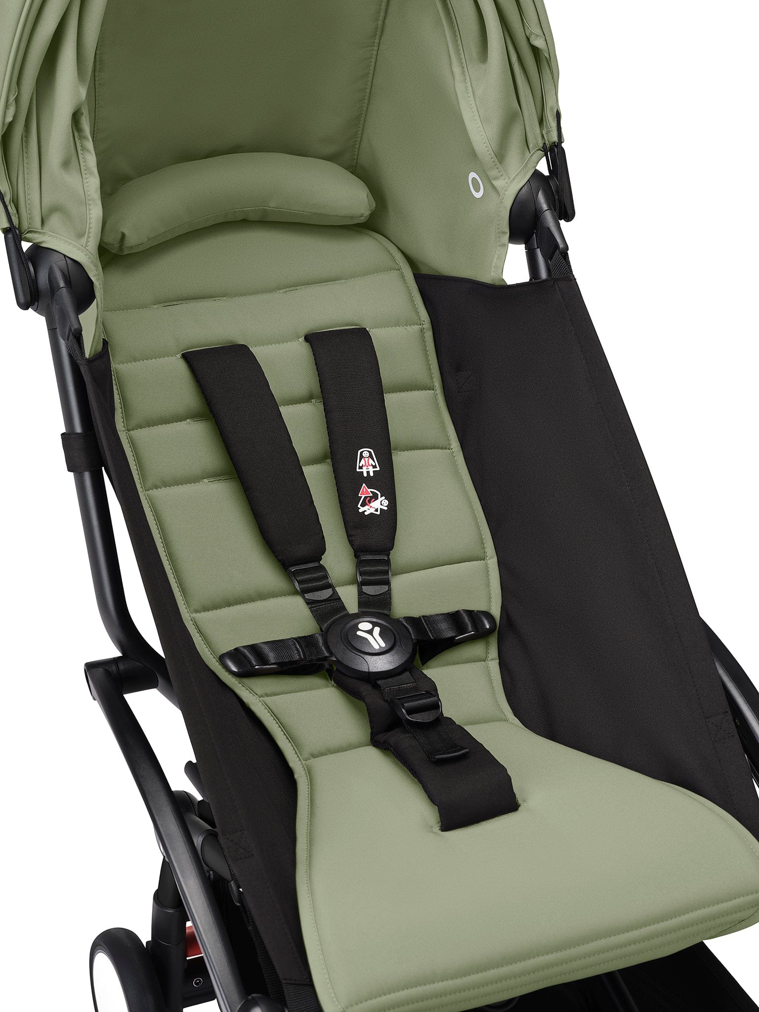 Stokke YOYO3 Ultra Compact 6+ Stroller (One Box) - Black / Olive - 653800