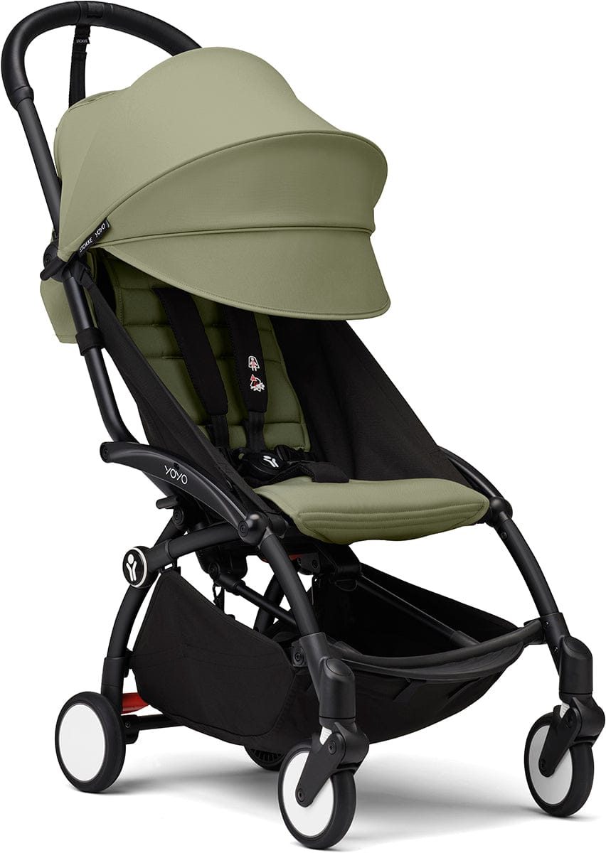 Stokke YOYO3 Ultra Compact 6+ Stroller (One Box) - Black / Olive - 653800