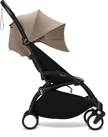 Stokke YOYO3 Ultra Compact 6+ Stroller (One Box) - Black / Taupe - 653700