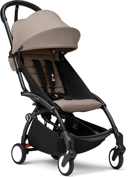 Stokke YOYO3 Ultra Compact 6+ Stroller (One Box) - Black / Taupe - 653700