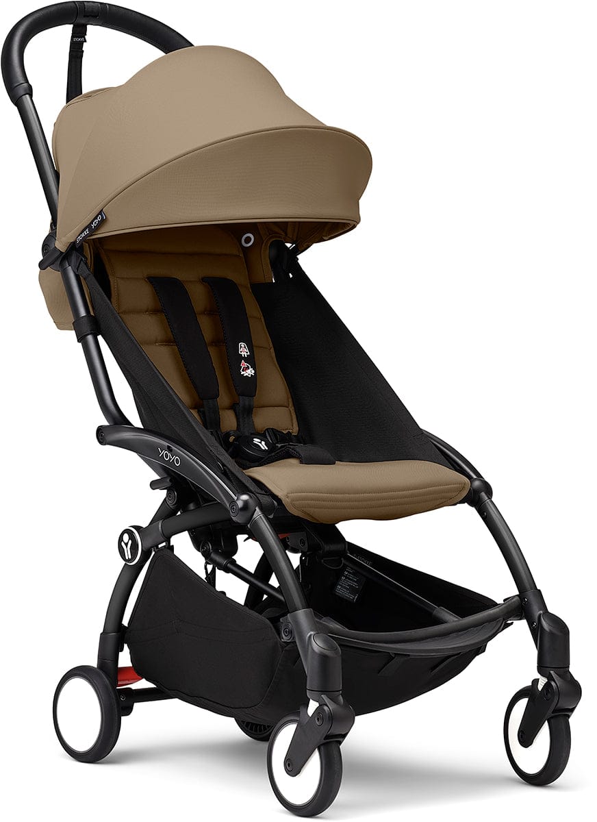 Stokke YOYO3 Ultra Compact 6+ Stroller (One Box) - Black / Toffee - 654100