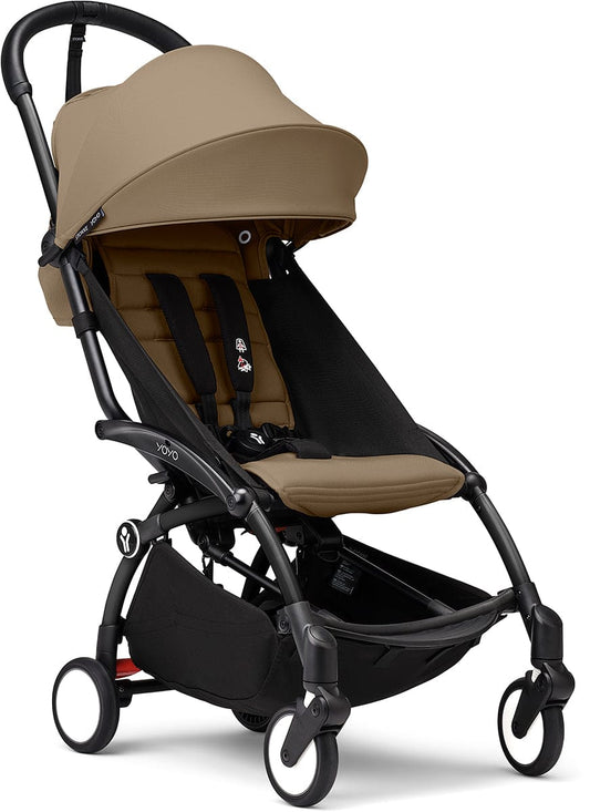 Stokke YOYO3 Ultra Compact 6+ Stroller (One Box) - Black / Toffee - 654100