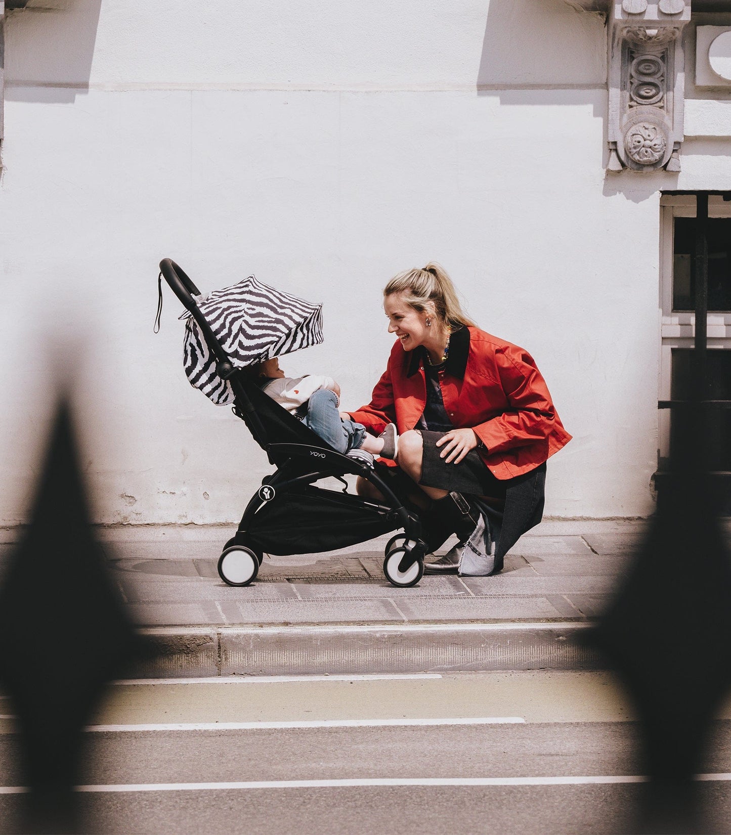Stokke YOYO3 Ultra Compact 6+ Stroller (One Box) - Black / Zebra (Wild Collection) - 654400
