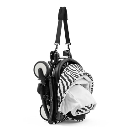 Stokke YOYO3 Ultra Compact 6+ Stroller (One Box) - Black / Zebra (Wild Collection) - 654400