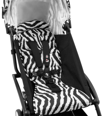 Stokke YOYO3 Ultra Compact 6+ Stroller (One Box) - Black / Zebra (Wild Collection) - 654400