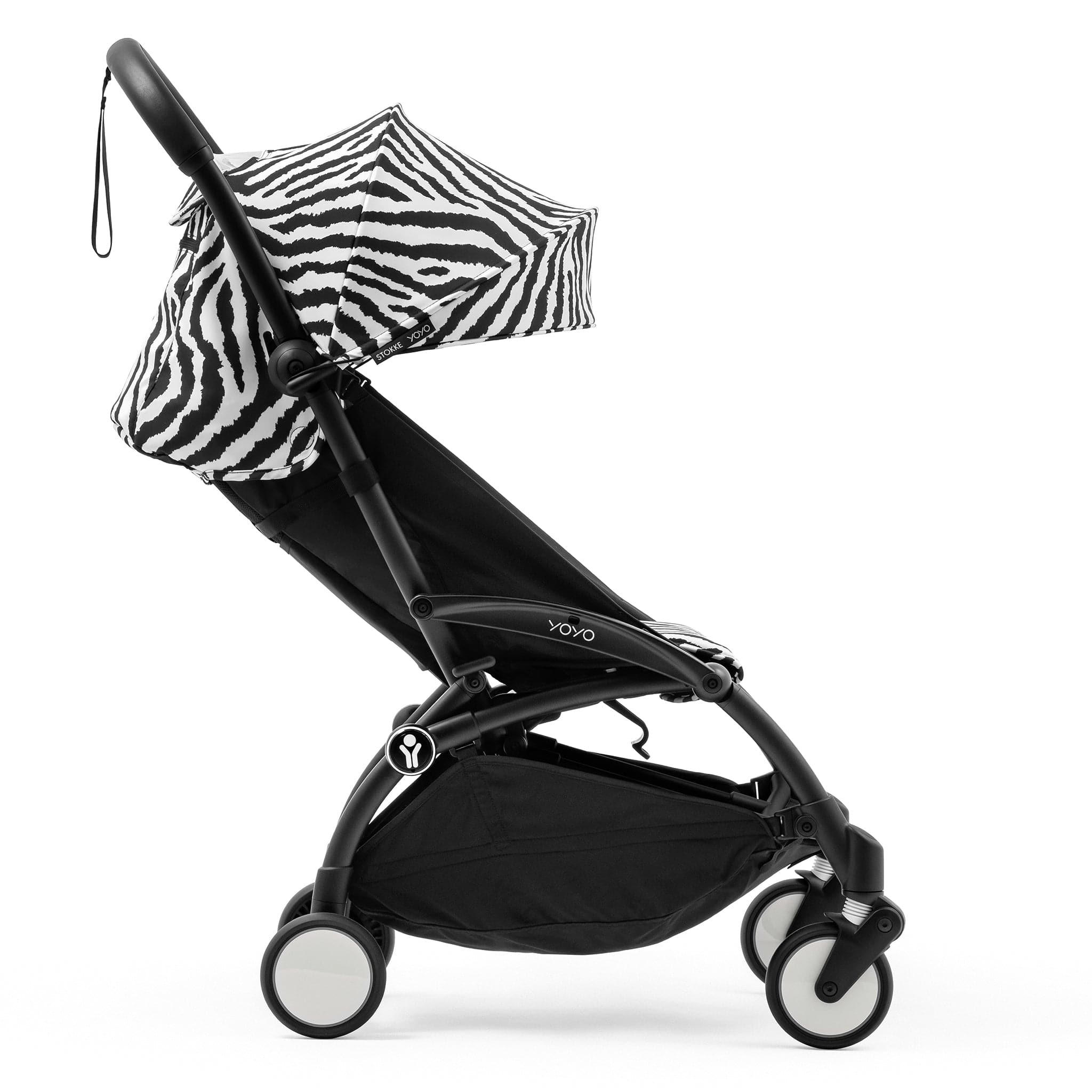 Stokke YOYO3 Ultra Compact 6+ Stroller (One Box) - Black / Zebra