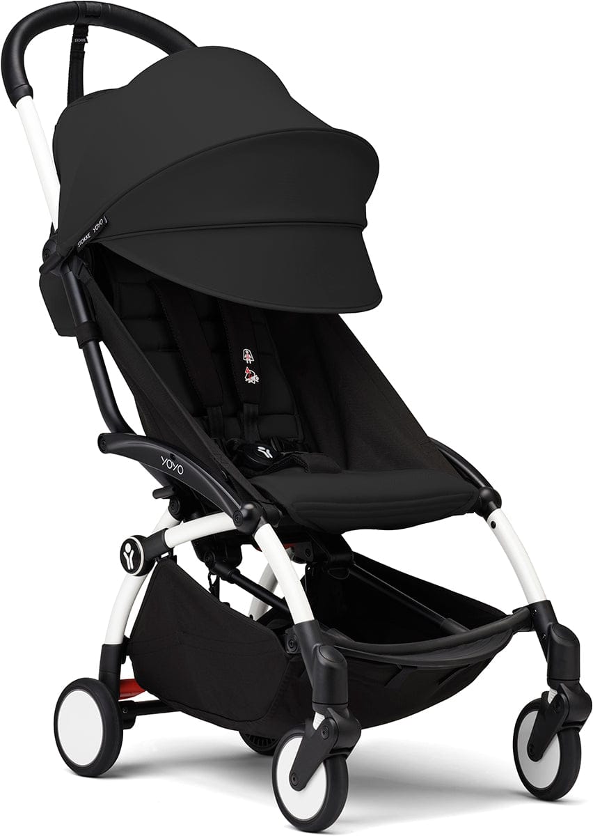 Stokke YOYO3 Ultra Compact 6+ Stroller (One Box) - White / Black - 654200