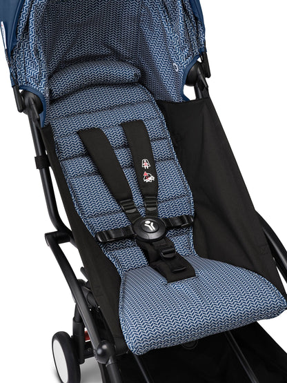 Stokke YOYO3 Ultra Compact Complete 0+/6+ Stroller Bundle - Black / Air France Blue - 654000-647907