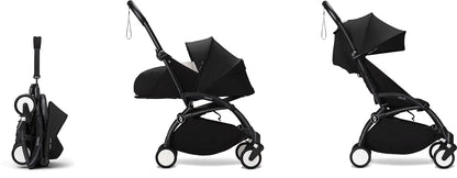 Stokke YOYO3 Ultra Compact Complete 0+/6+ Stroller Bundle - Black / Black - 653300-647903