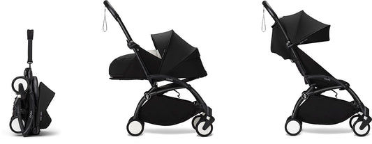 Stokke YOYO3 Ultra Compact Complete 0+/6+ Stroller Bundle - Black / Black - 653300-647903