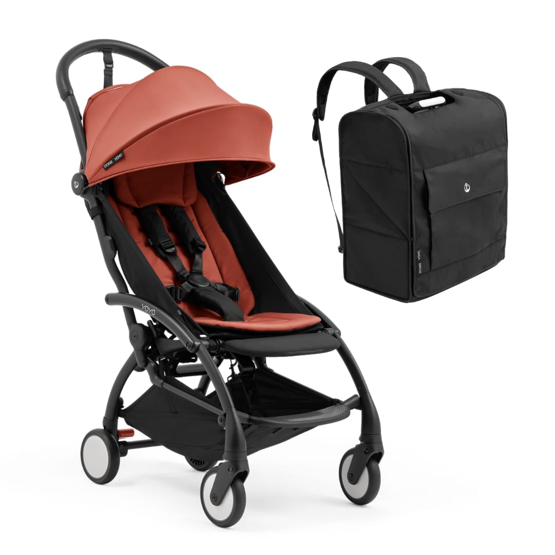 Stokke YOYO5 Stroller + Backpack Bundle - Berry