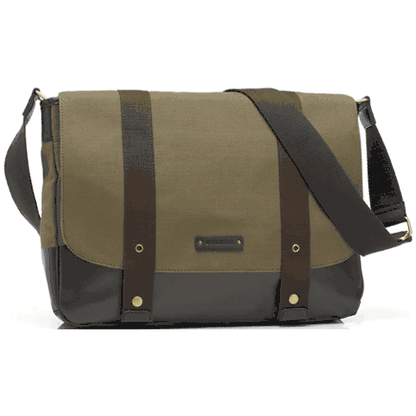Storksak Aubrey Diaper Bag in Khaki/Chocolate - SK014