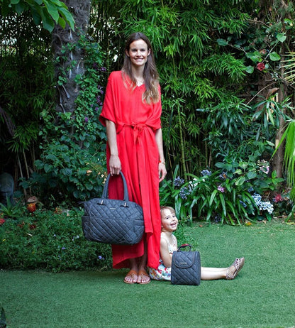 Storksak Bobby Quilted Diaper Bag - Charcoal - SK1107