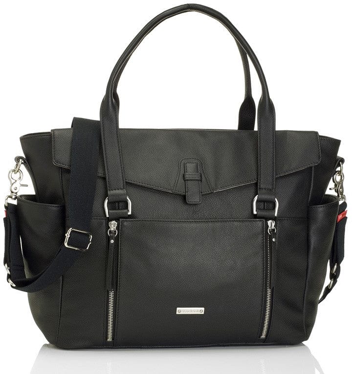 Storksak Emma Diaper Bag - Leather Black - SK7737