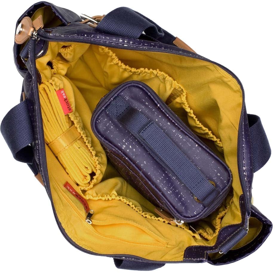 Storksak Kay Diaper Bag - Crosshatch Navy - SK6990