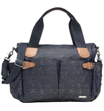 Storksak Kay Diaper Bag - Crosshatch Navy - SK6990