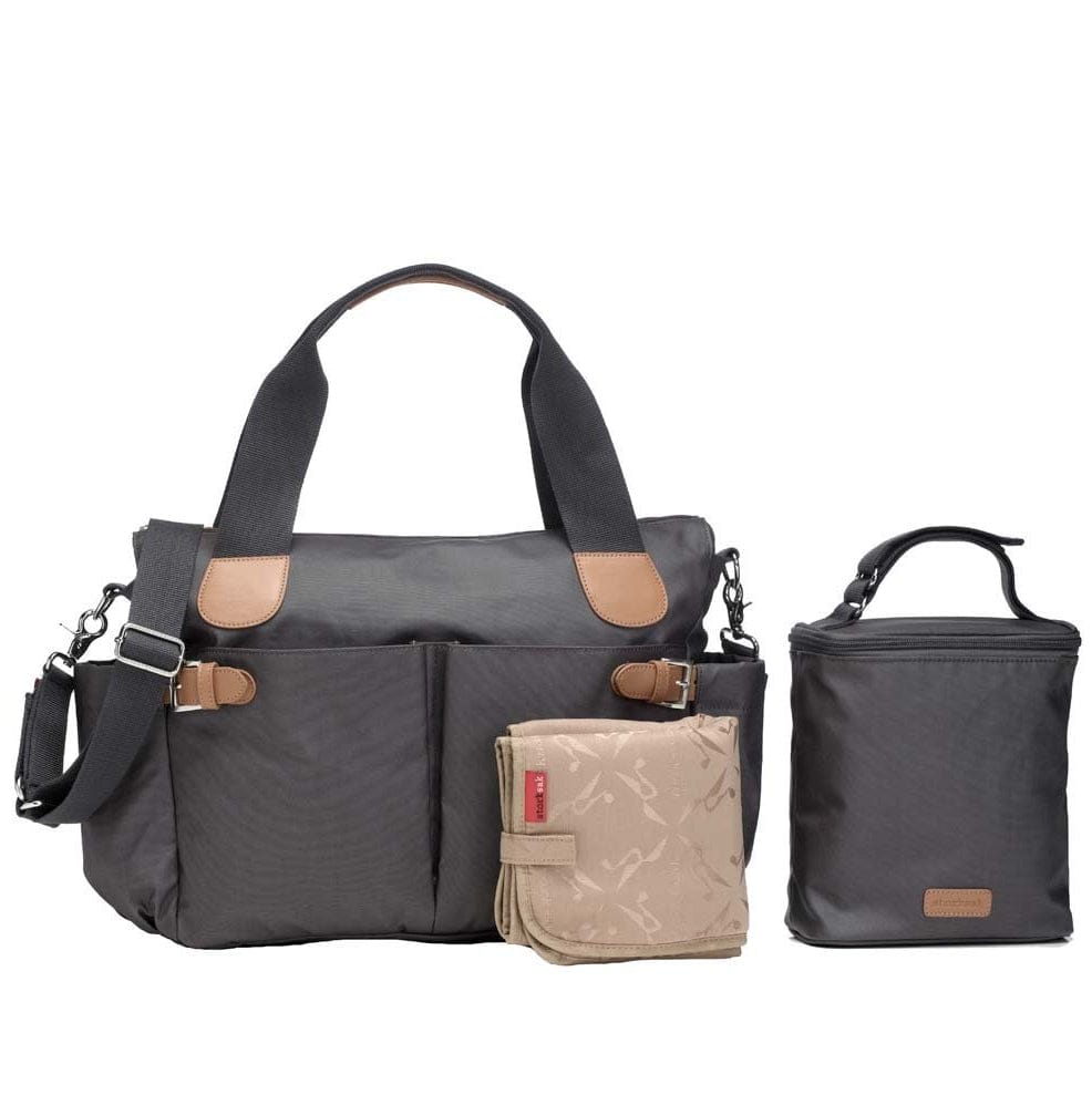 Storksak Kay Diaper Bag - Grey - SK7003