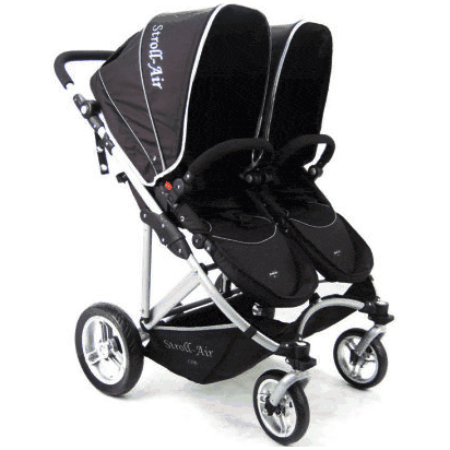 Stroll Air My Duo Stroller in Black - SM54432B