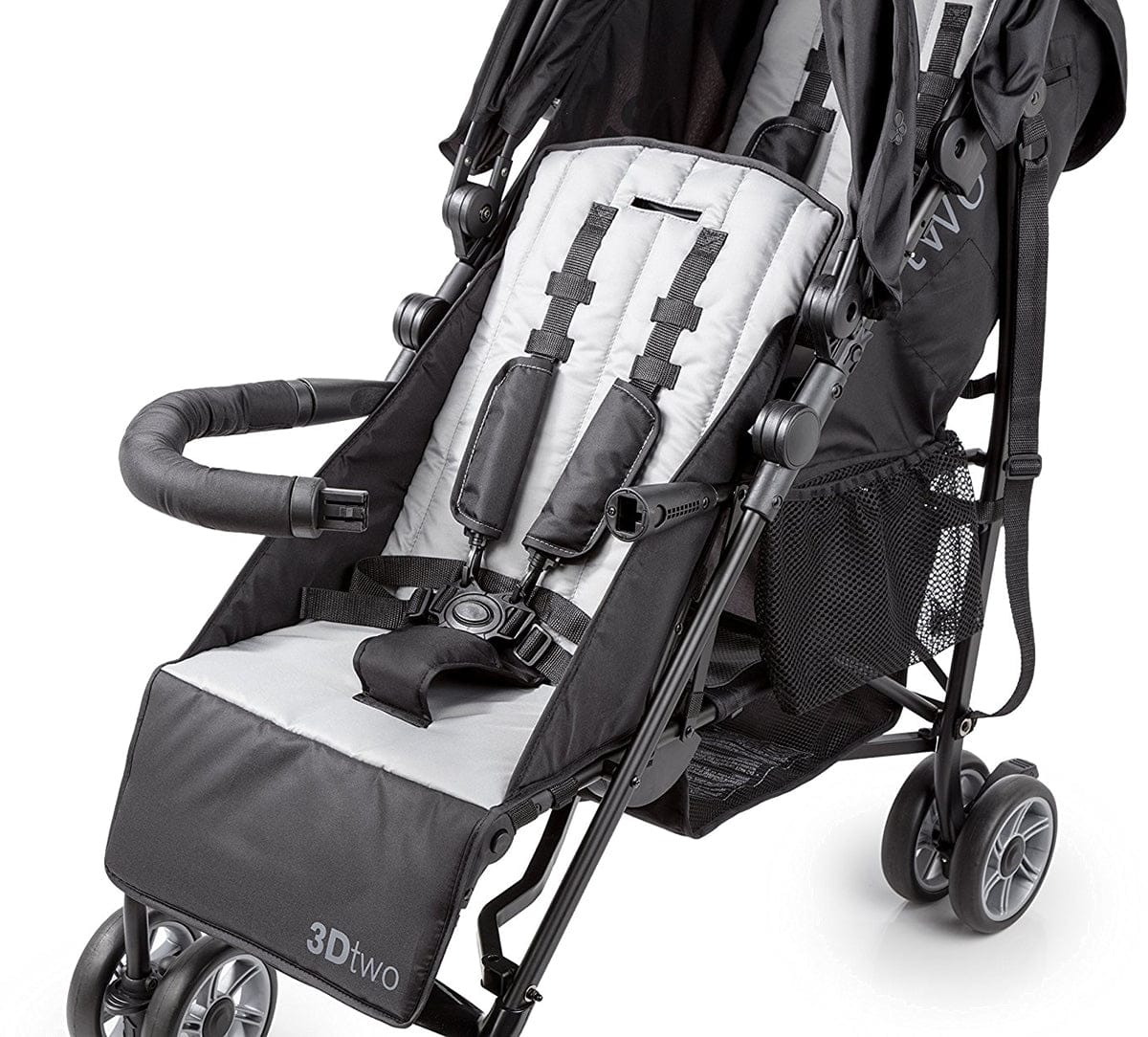 Summer Infant 3Dtwo Double Stroller - Black/Gray