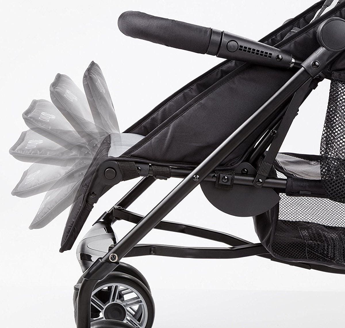 Summer Infant 3Dtwo Double Stroller - Black/Gray