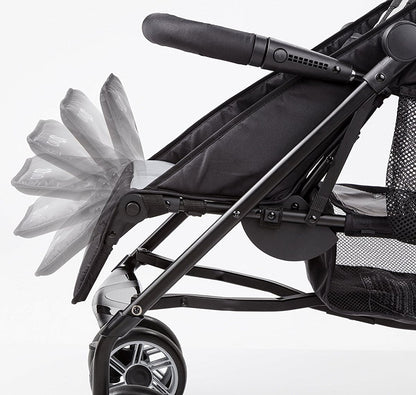 Summer Infant 3Dtwo Double Stroller - Black/Gray