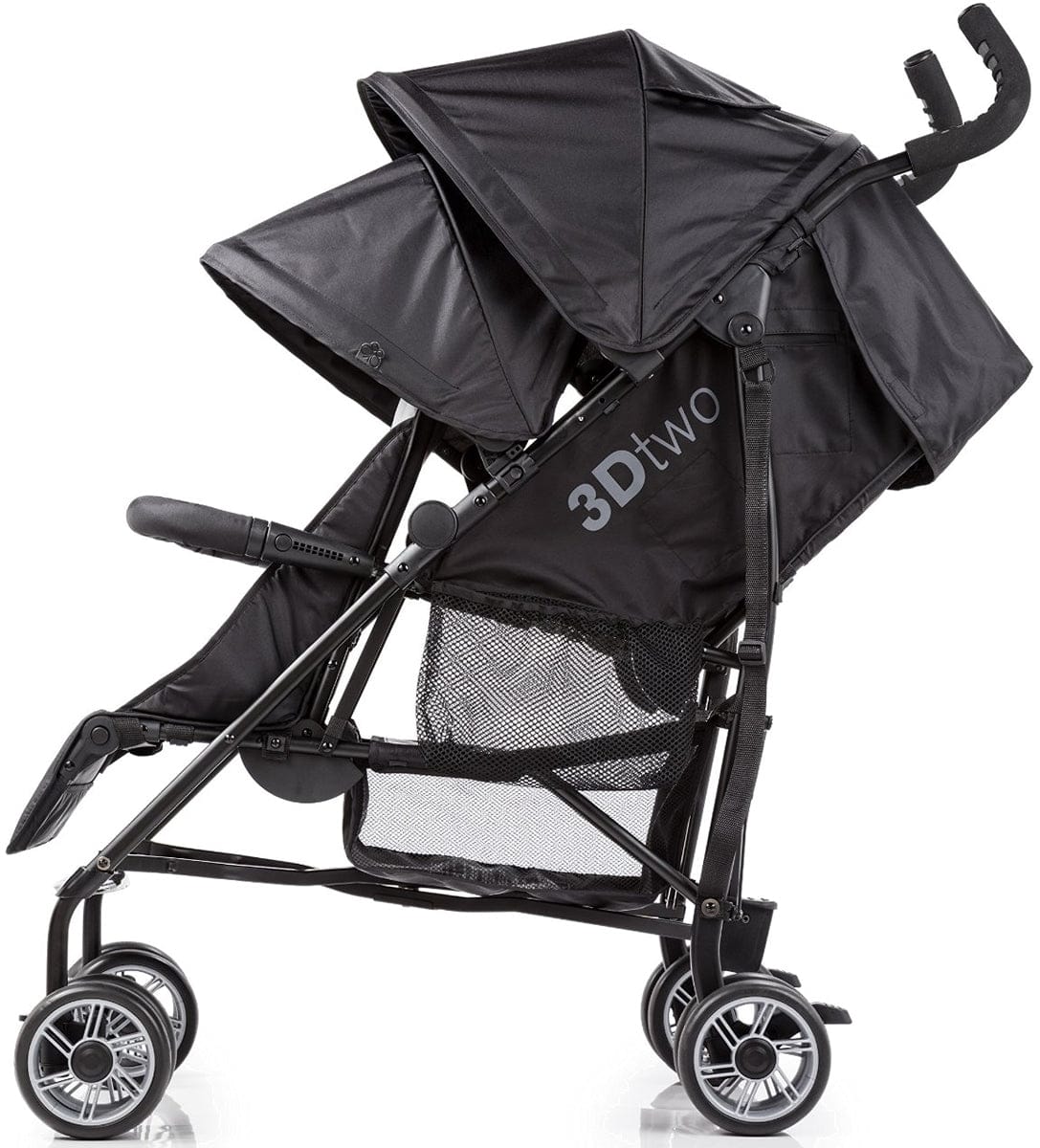 Summer Infant 3Dtwo Double Stroller - Black/Gray