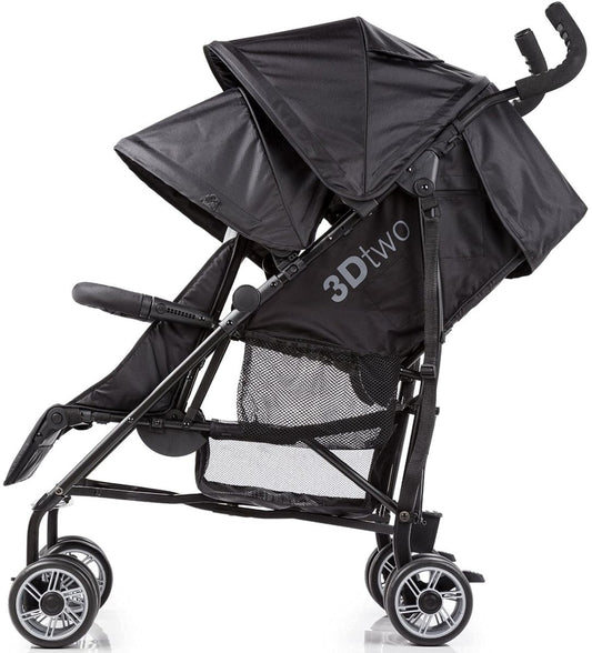 Summer Infant 3Dtwo Double Stroller - Black/Gray