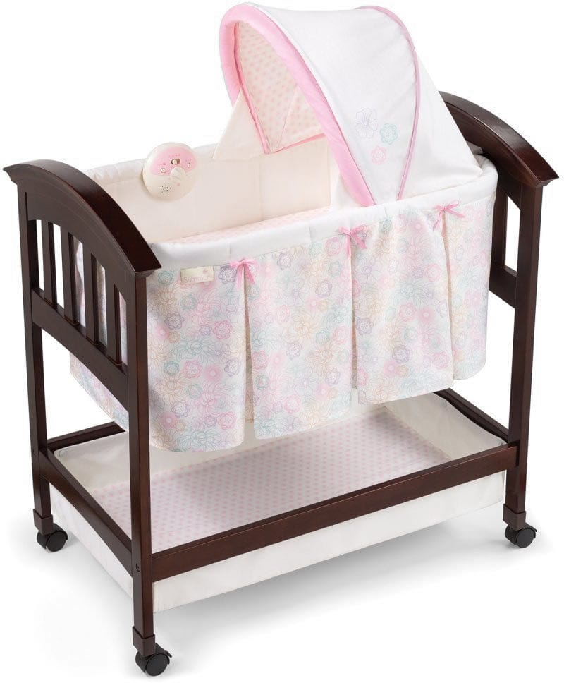 Summer Infant Classic Comfort Wood Bassinet - Bedtime Blossom - 26210A