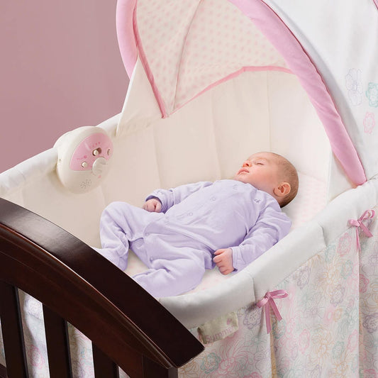 Summer Infant Classic Comfort Wood Bassinet - Bedtime Blossom - 26210A