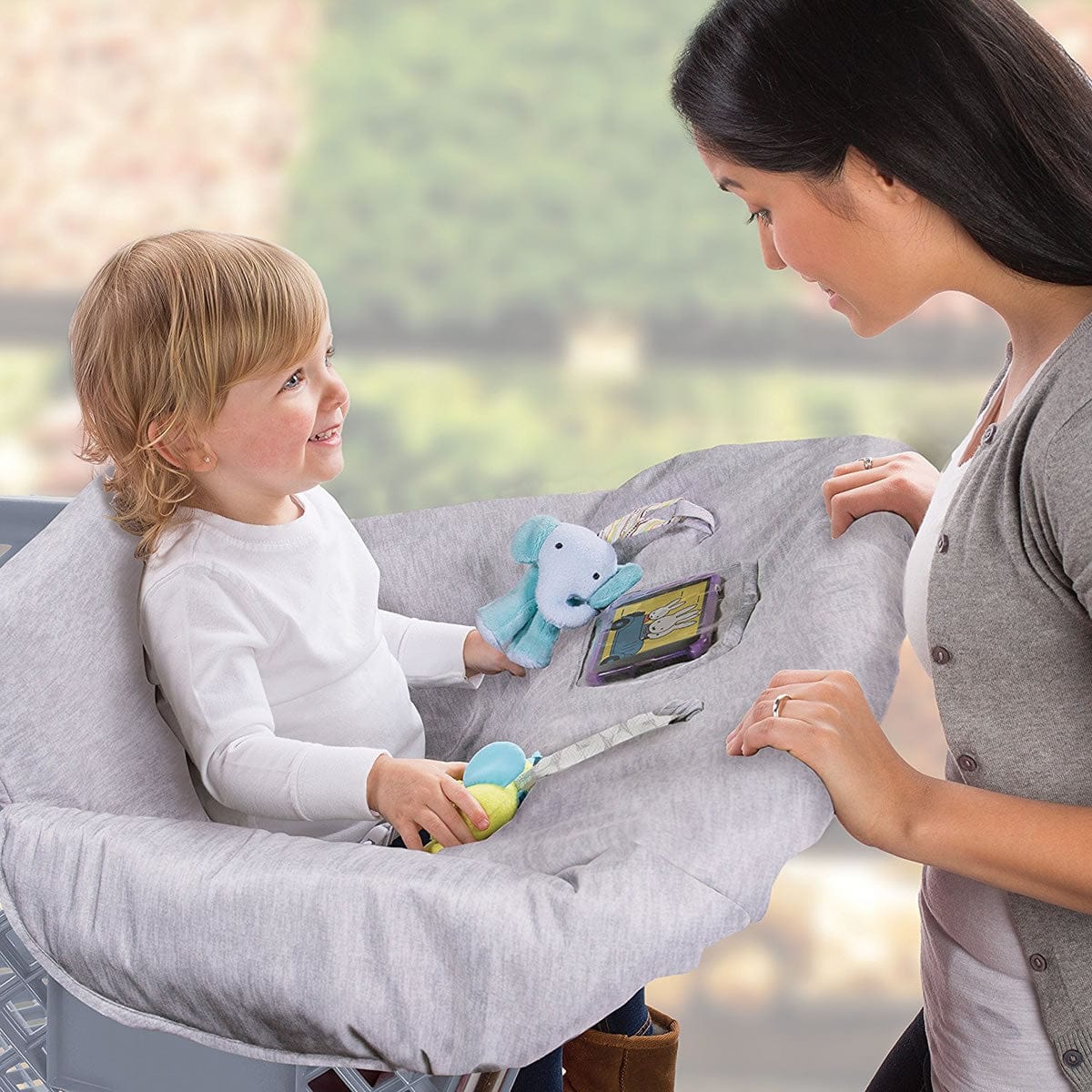 Summer Infant Cushy Cart Cover - Heathered Elephant