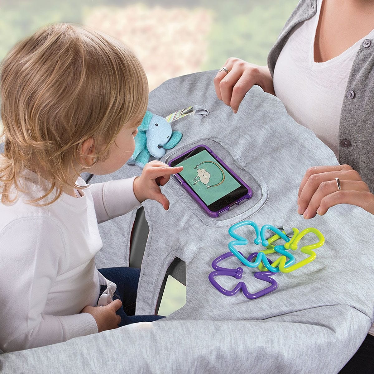 Summer Infant Cushy Cart Cover - Heathered Elephant