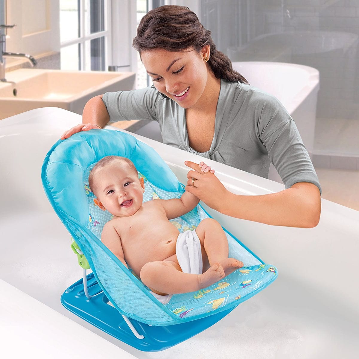 Summer Infant Deluxe Baby Bather - Blue
