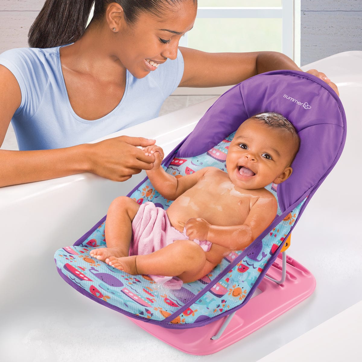 Summer Infant Deluxe Baby Bather - Dolphin Drive