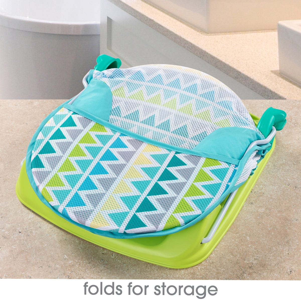 Summer Infant Deluxe Baby Bather - Triangle Stripes
