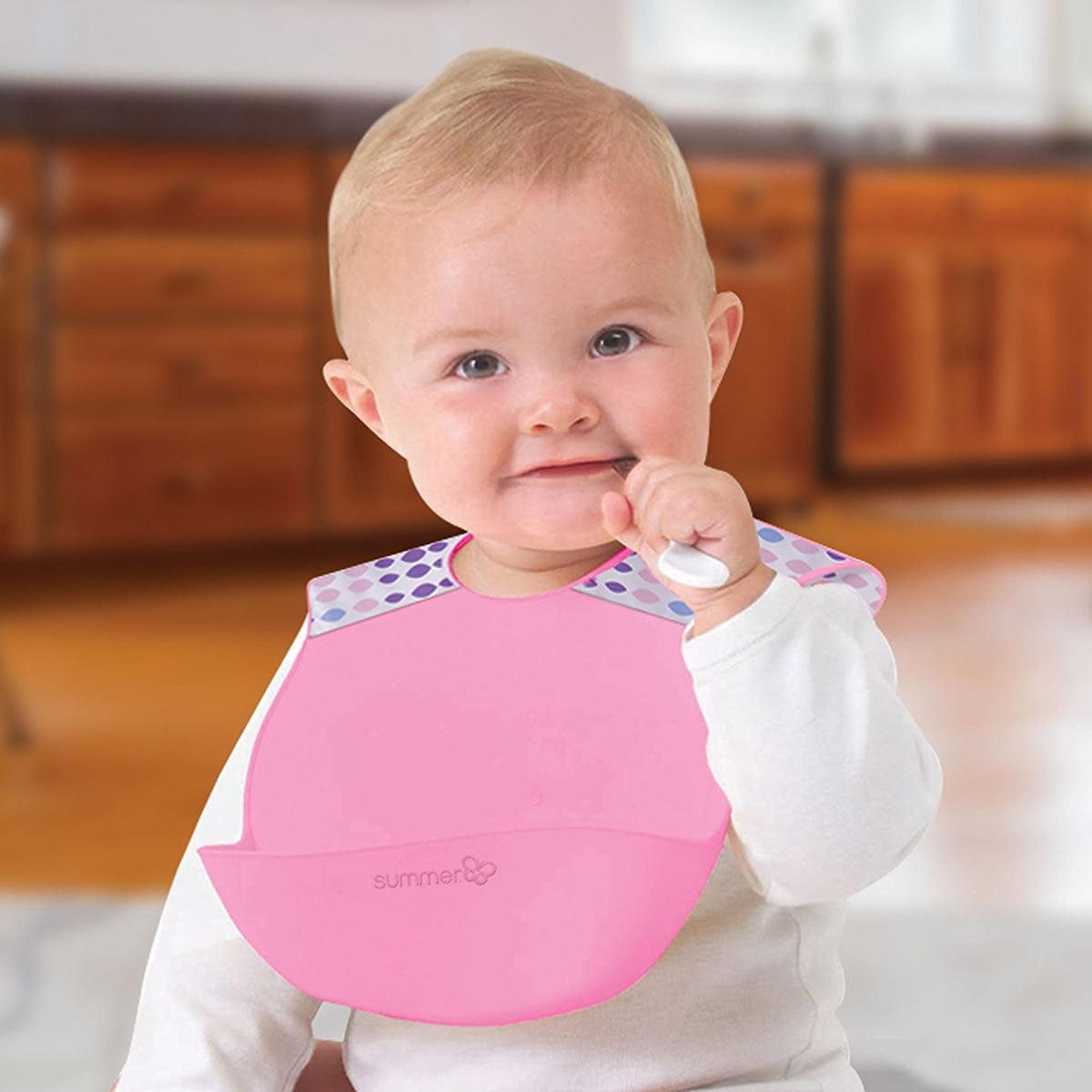 Summer Infant Deluxe Bibbity - Pink - 51130