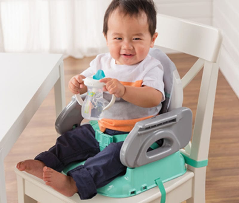 Summer Infant Deluxe Comfort Folding Portable Booster Chair - Elephant Love - 13520-SI