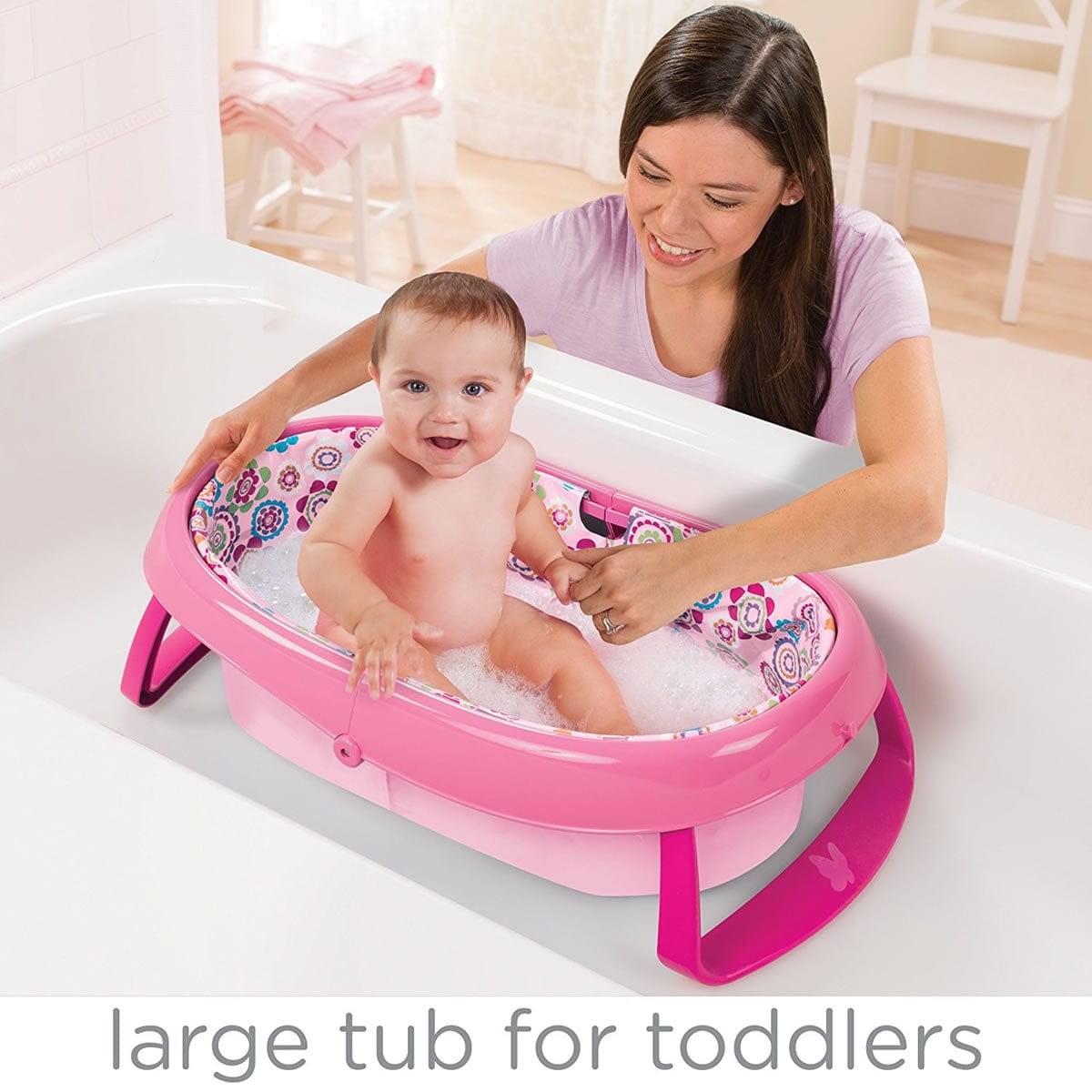 Summer Infant EasyStore Comfort Tub - Pink