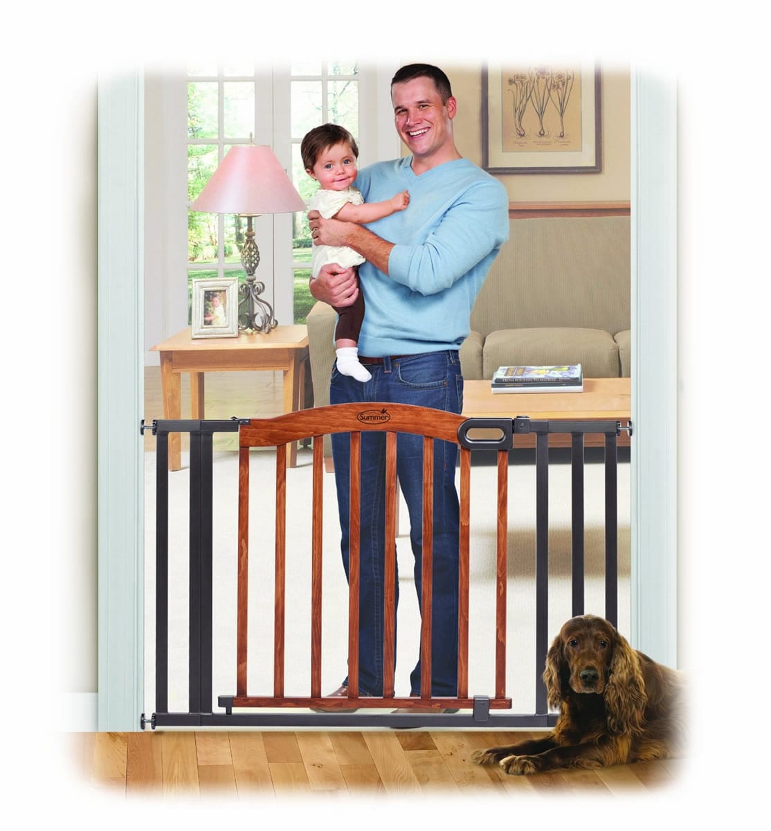 Summer Infant Extra Wide Wood & Metal Gate