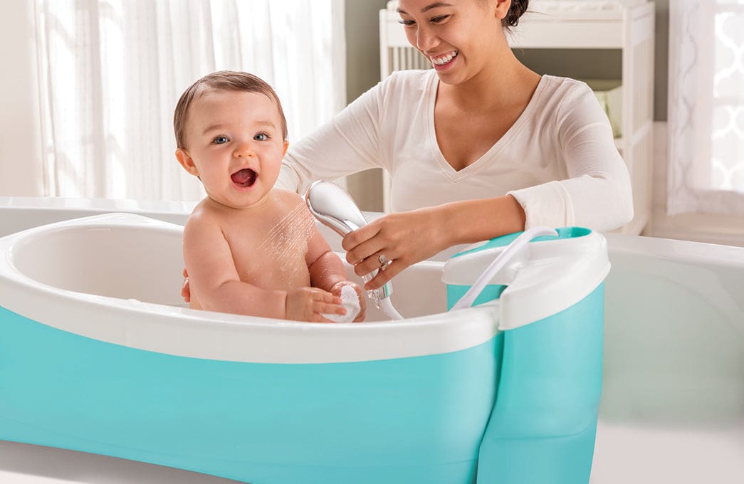 Summer Infant Lil' Luxuries Whirlpool, Bubbling Spa & Shower - Blue