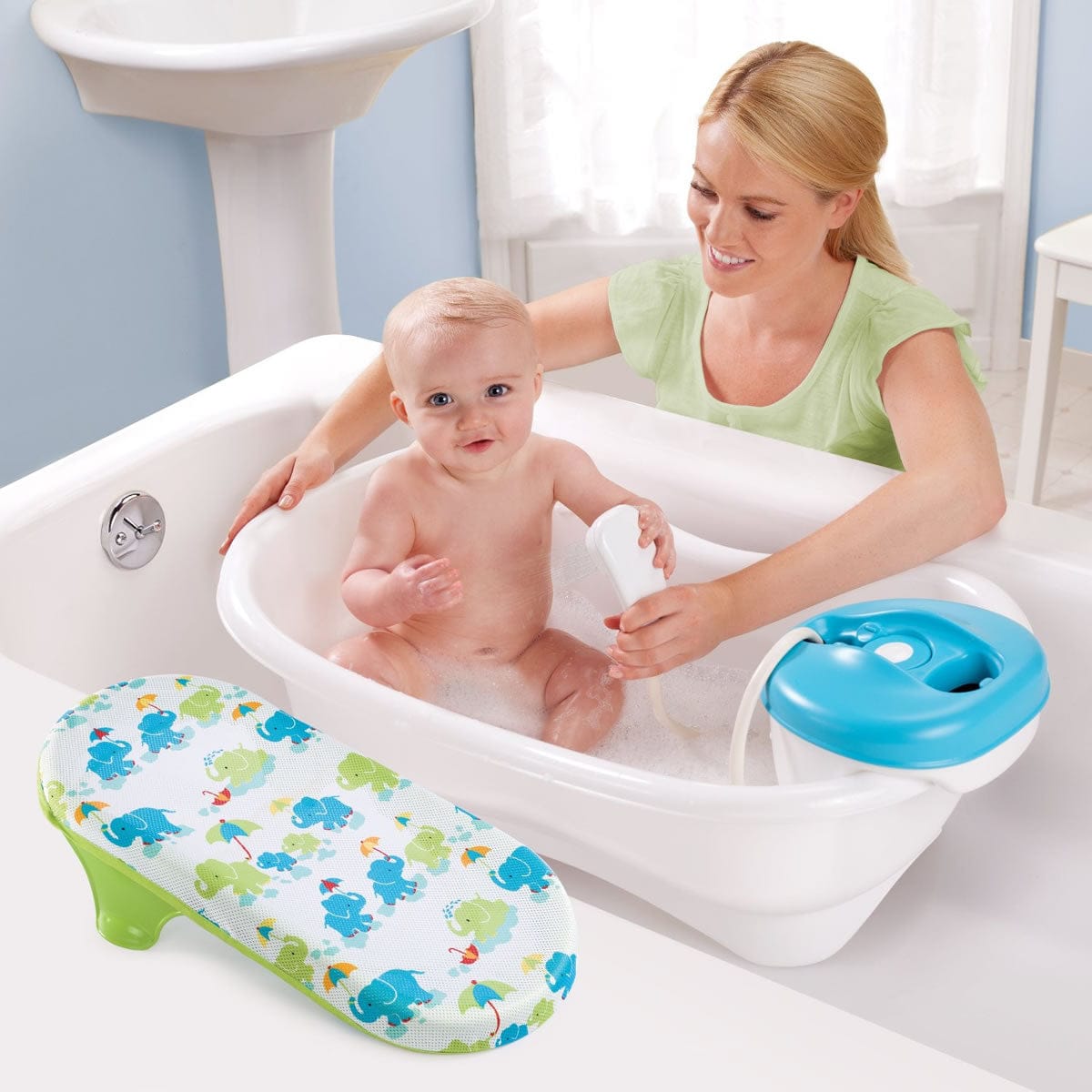 Summer Infant Newborn-to-Toddler Bath Center & Shower - Neutral - 18290A